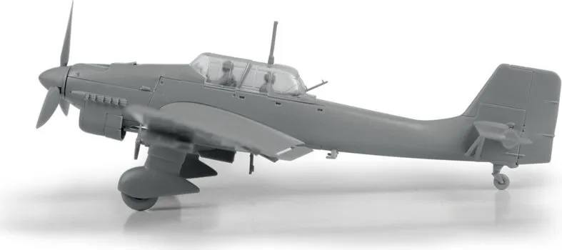 Сборная модель Zvezda (ЗВЕЗДА) Немецкий пикирующий бомбардировщик Ju-87B2 (сборка без клея), вариант, фото 5