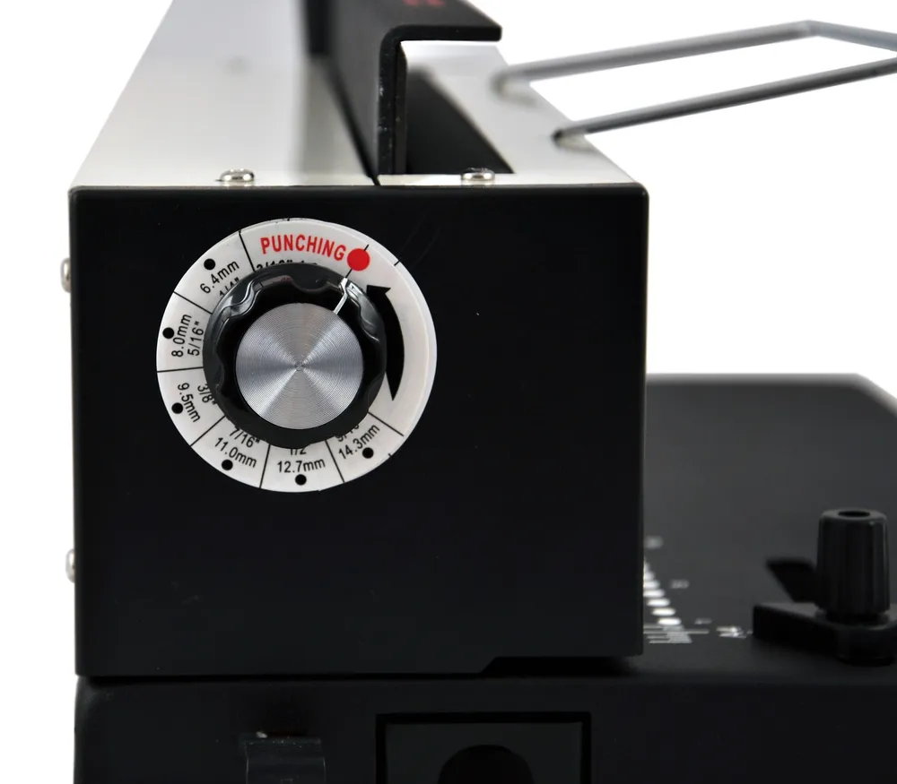 Машина переплетная TD-1200R на металлическую пружину, пробивает 12 листов, сшивает 120 листов, диаметр пружины до 14,3 мм, РеалИСТ, вариант, фото 4