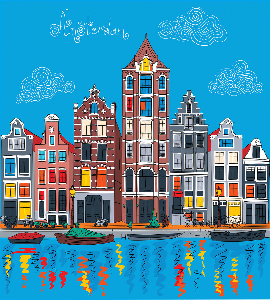 Голландские домики рисунок