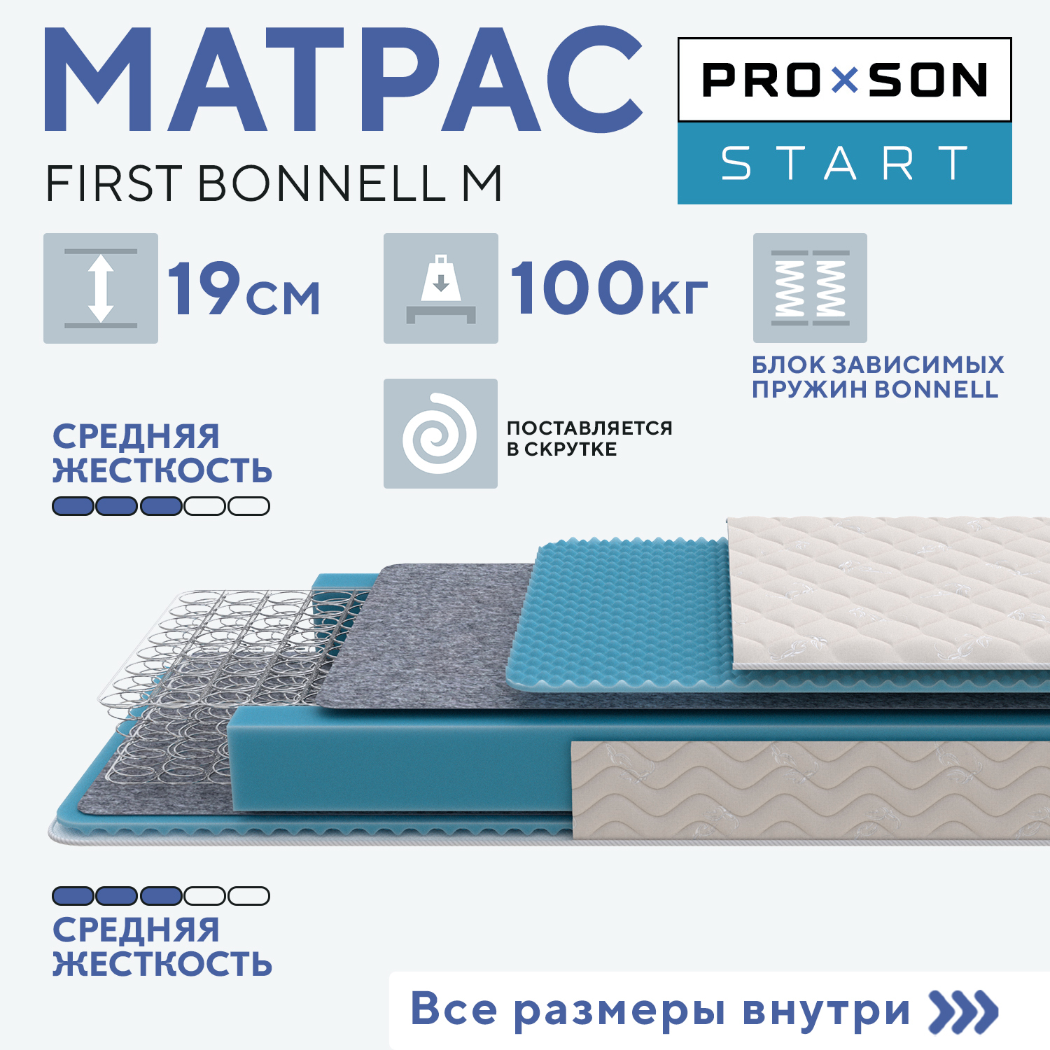 Матрас prison first bonnell m