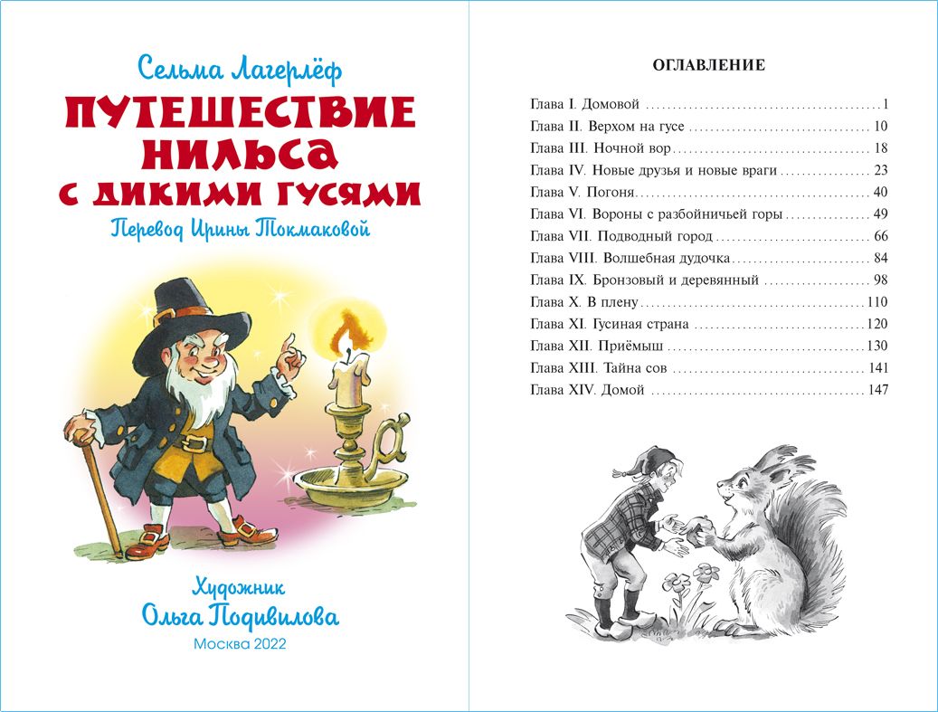 Путешествие Нильса с дикими гусями. С. Лагерлёф. Школьная библиотека. Внеклассное чтение | Nils and the Wild Geese - Ozon image 1