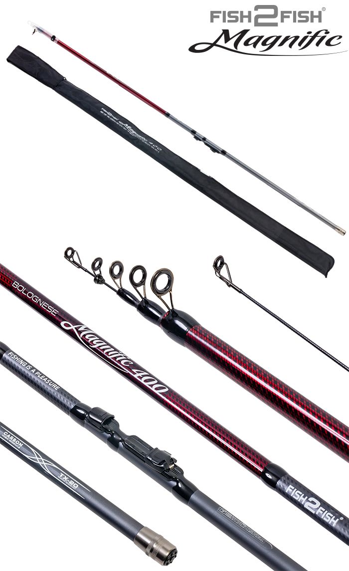 Удилище телескоп угольное д/с Fish2Fish Magnific TX-20 (10-30) 4,0 м
