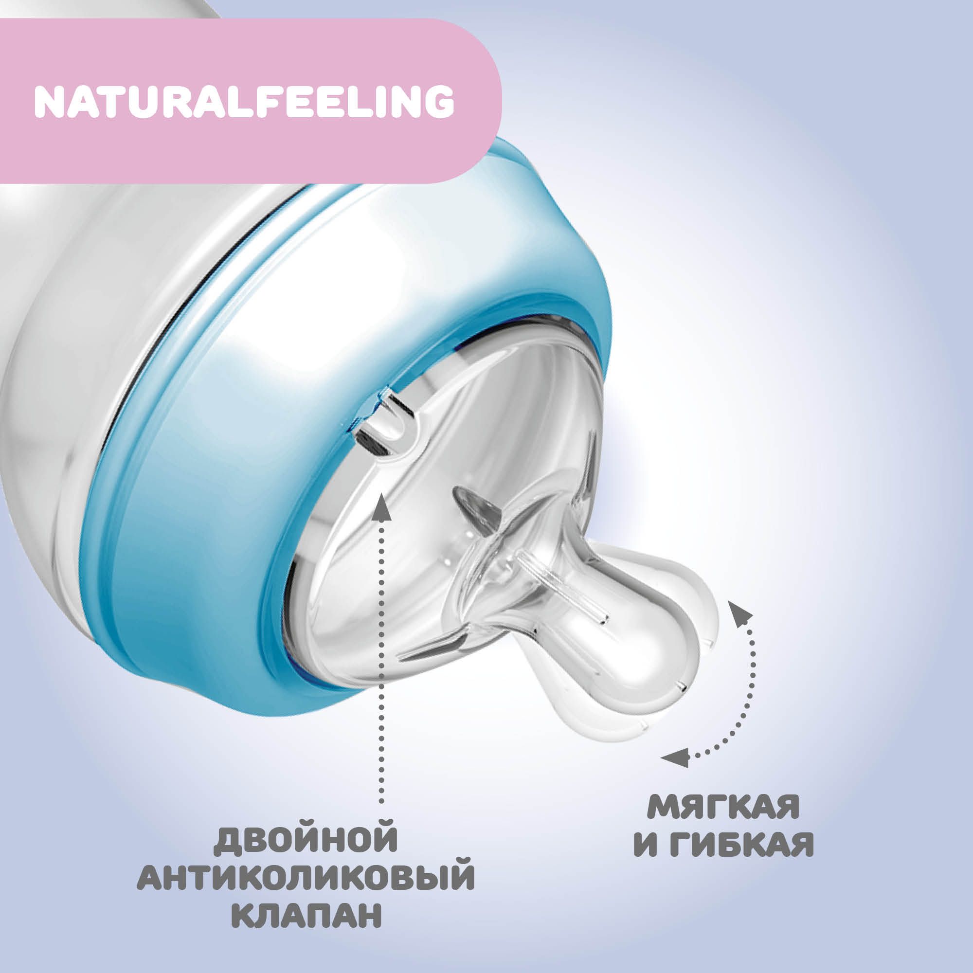 Бутылочка Chicco Natural Feeling силиконовая соска, с флексорами, 6+, 330  мл, голубая NEW - купить с доставкой по выгодным ценам в интернет-магазине  OZON (743568506)