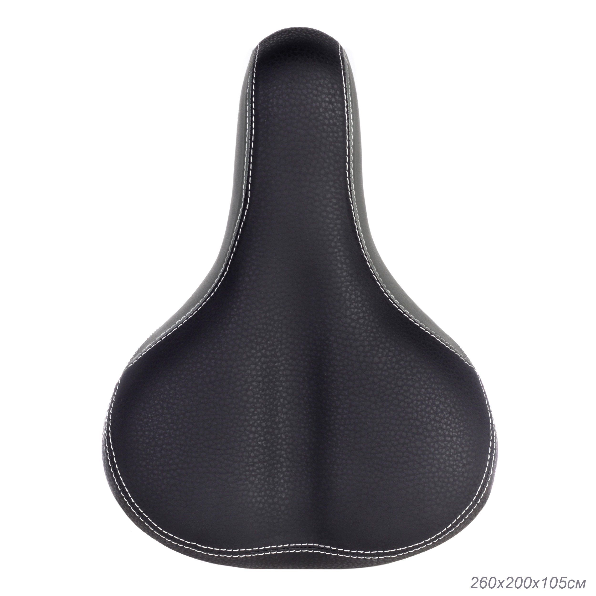 Седло велосипедное комфортное COMIRON HELSINKI 260x190 мм, полиуретан, чёрный, серый Седло велосипедное комфортное COMIRON HELSINKI 260x190 мм, полиуретан, чёрный, серый