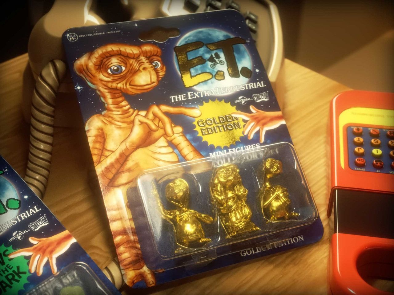 Набор фигурок E.T. Фильм Инопланетянин - "Золотое Издание", Ограниченный тираж / E.T. - Set Mini Figures "Golden Edition" Limited Edition
