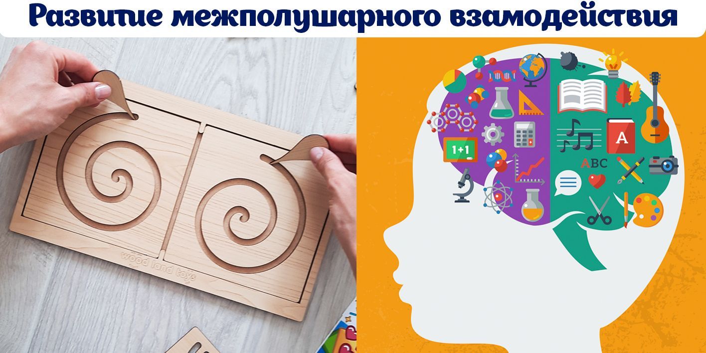 Межполушарные доски WoodLandToys нейротренажер для детей, набор для ...