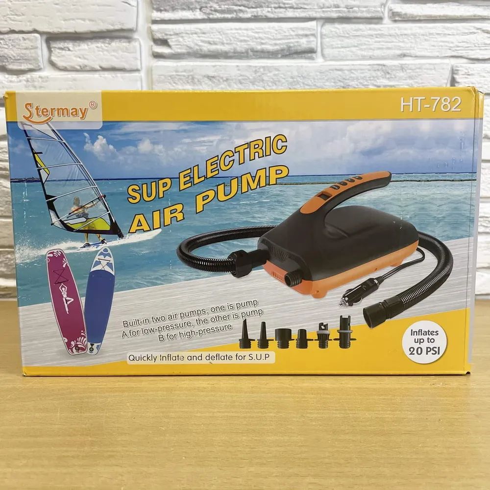 Электронасос Stermay HT-782 для накачки лодки ПВХ, SUP доски, матраса ...