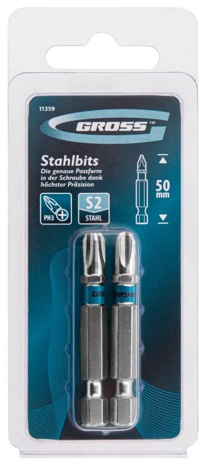 БитаРН3х50,стальS2,2шт.//Gross11359