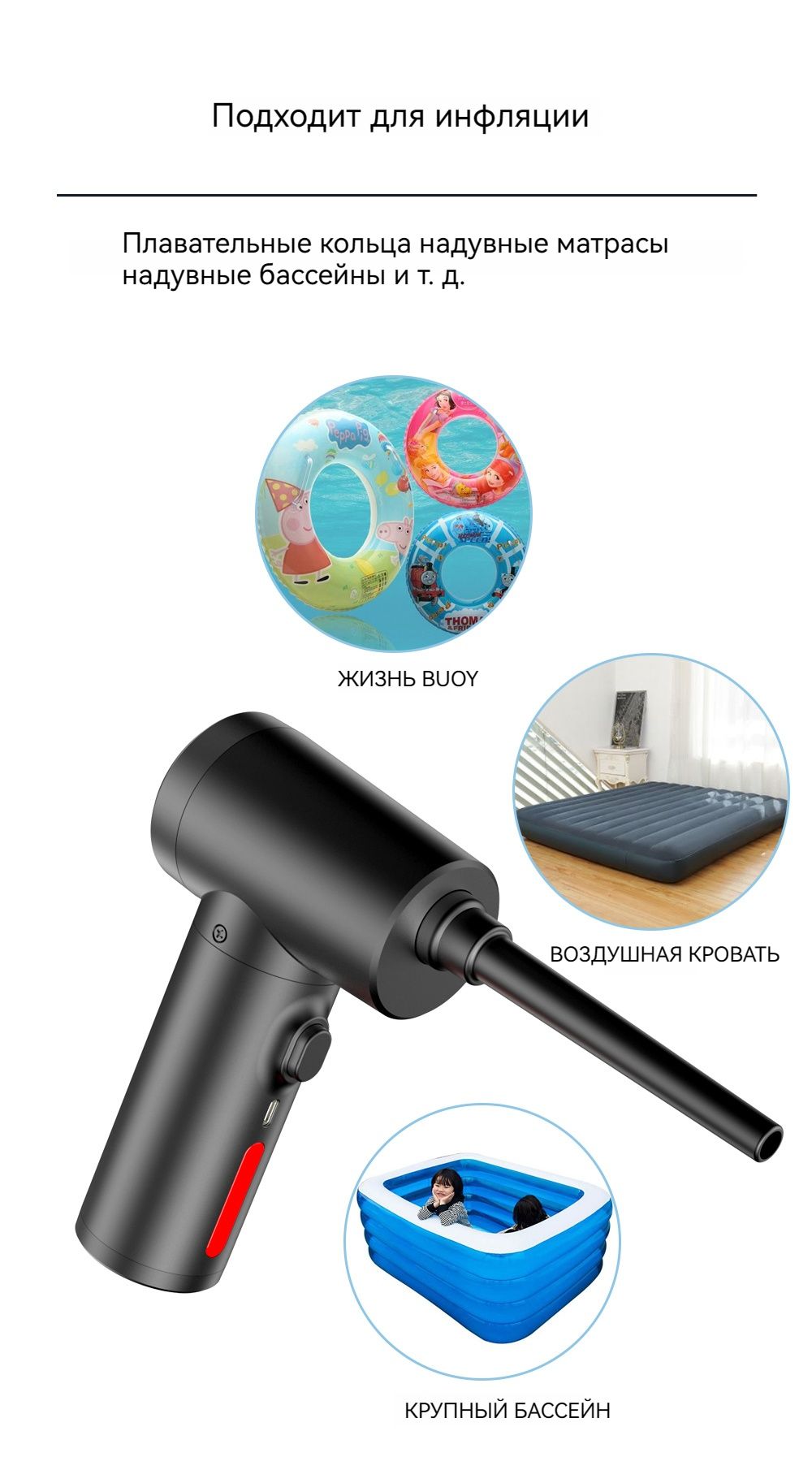 Беспроводной мощный пылеуловитель, автомобильный, бытовой, 120 Вт, 6000 ...