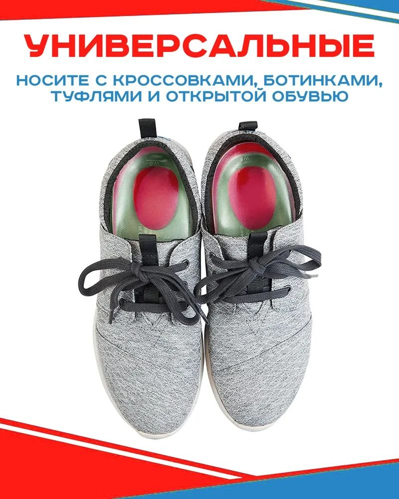 Стельки подпяточник 2 штуки ортопедические силиконовые гелевые ...