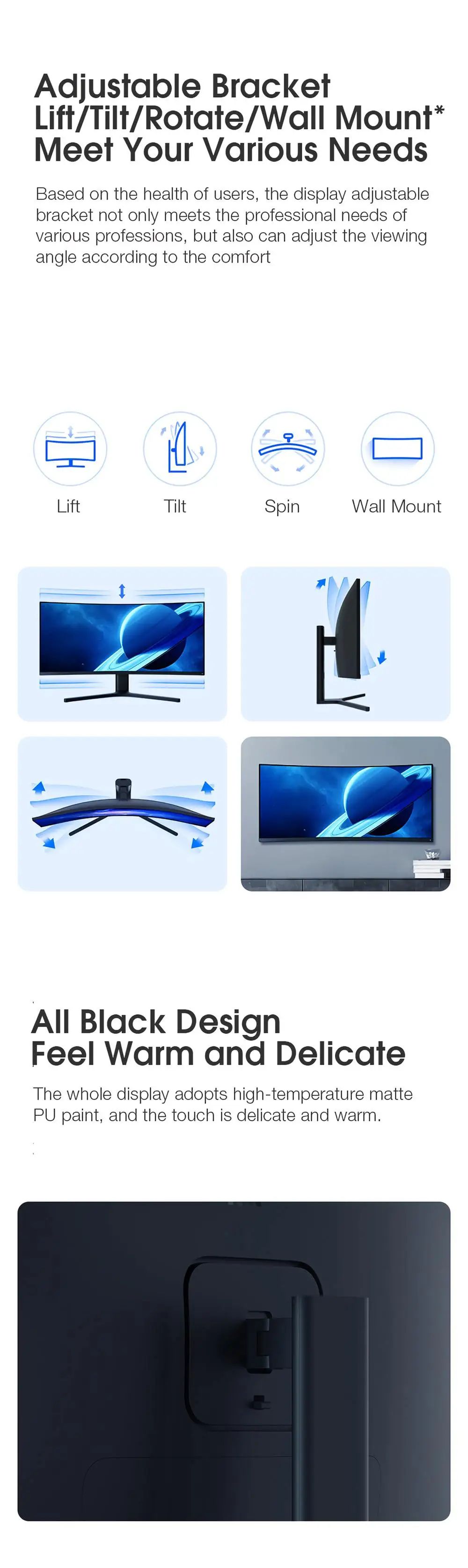 Монитор Xiaomi XMMNTWQ34 34" - купить по выгодной цене в интернет ...