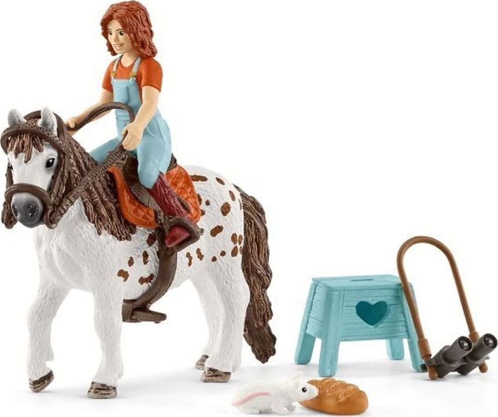 Schleich 42518 Набор фигурок Мия и Спотти, Horse Club #1