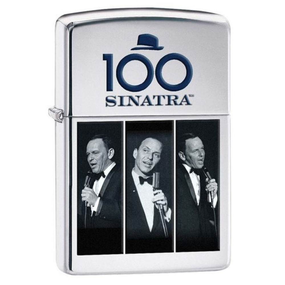 Зажигалка бензиновая ZIPPO Frank Sinatra High Polish Chrome #1