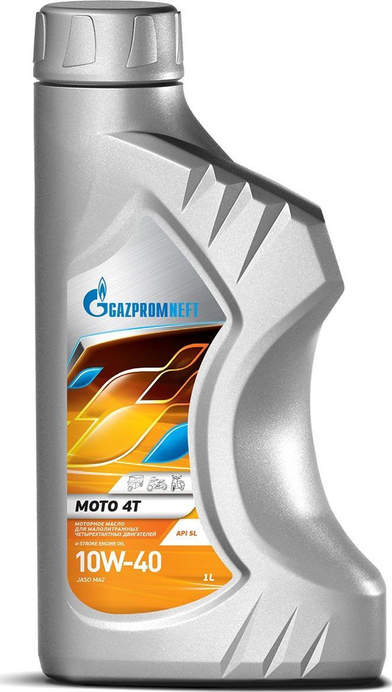 Gazpromneft Moto 4T 10W-40 Масло моторное, Полусинтетическое, 1 л #1