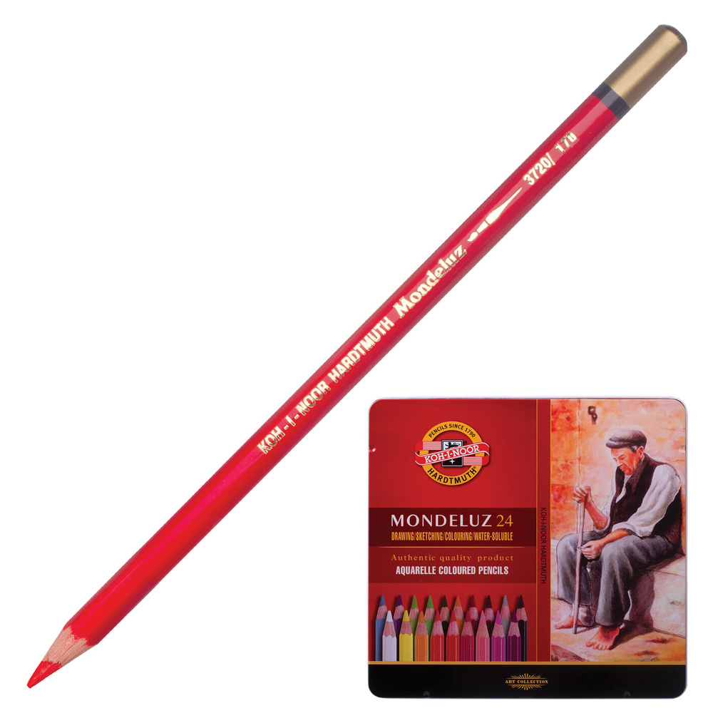 Карандаши цветные акварельные художественные KOH-I-NOOR "Mondeluz", 24 ...