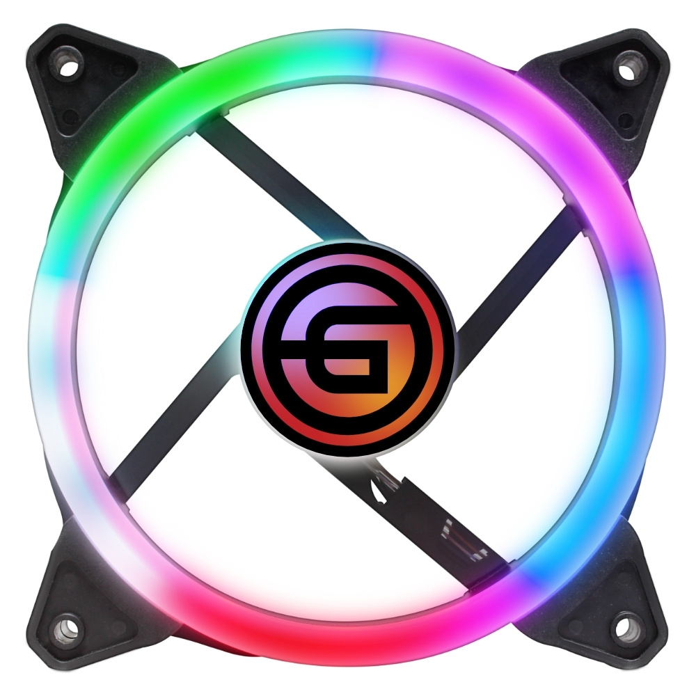 Вентилятор Ginzzu LED 12RR4 для корпуса ПК, 120 мм - купить кулер по ...