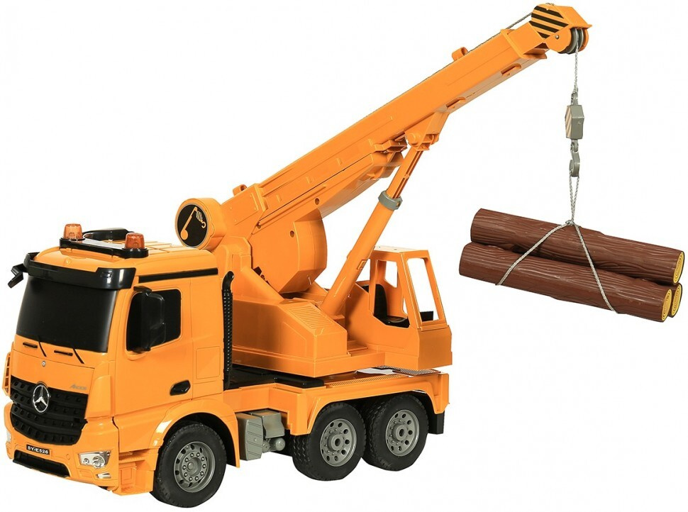 Camion cu telecomanda Mercedes-Benz Arocs transportor de cherestea, 1:20 JAMARA