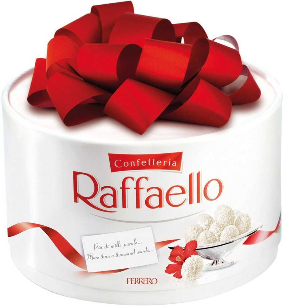 Конфеты Raffaello, с цельным миндальным орехом в кокосовой обсыпке 6 шт по 100 г  #1