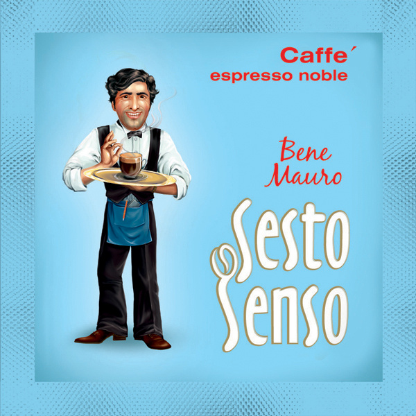 SESTO SENSO / Кофе в чалдах "Bene Mauro" (чалды, стандарт E.S.E., 44 мм ), 120 шт  #1