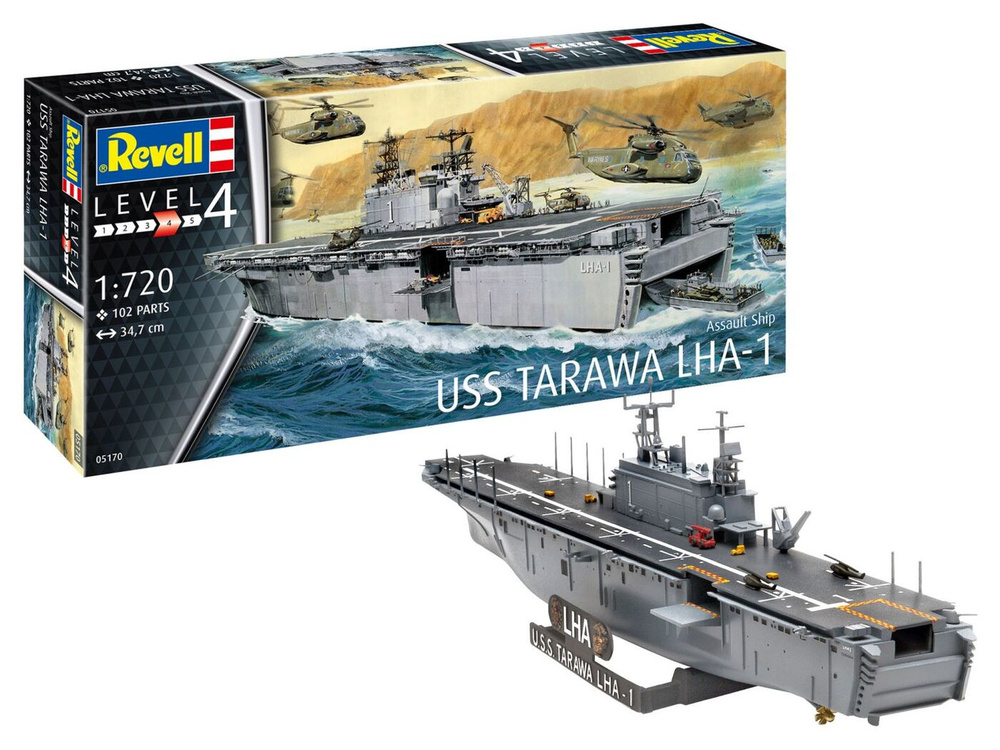 Модель для сборки Revell Универсальный десантный корабль типа "Тарава" LHA-1, 05170 #1