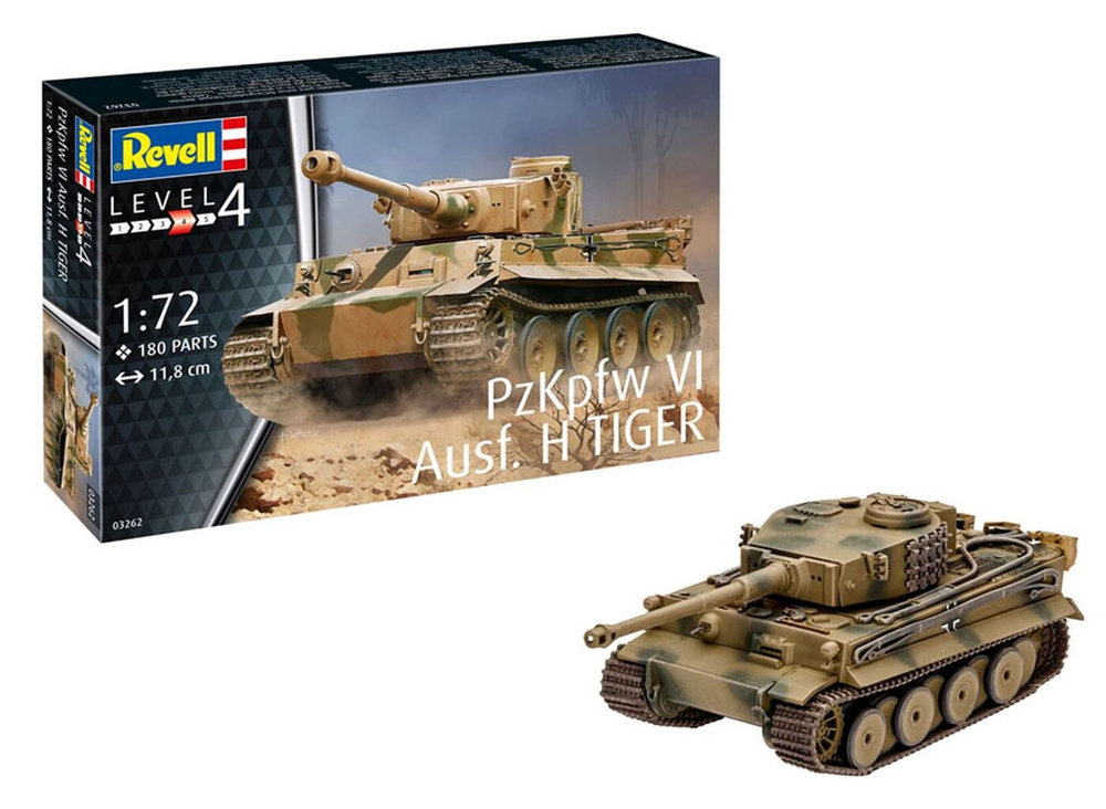 Модель для сборки Revell Немецкий тяжелый танк PzKpfw VI Tiger Ausf. H, 03262  #1