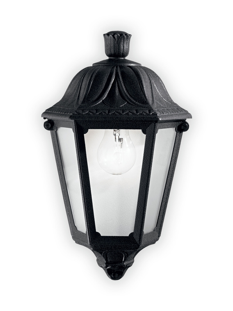 Светильник уличный настенный ideal lux Dafne AP1 Small макс.1х23Вт IP55 E27 230В Черный/Прозрачный Смола/Стекло #1