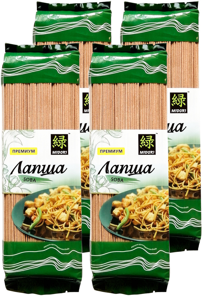 Лапша гречневая Midori Соба, 300 г - 4 шт - купить с доставкой по ...