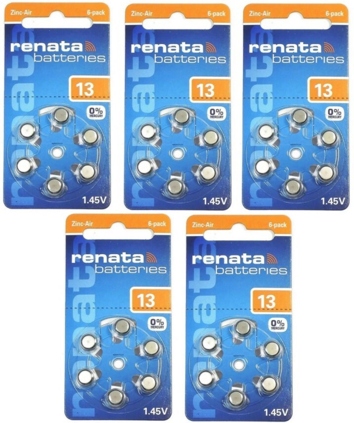 Renata Батарейка PR48 (ZA13, V13A, DA13), Воздушно-цинковый тип, 1,5 В ...