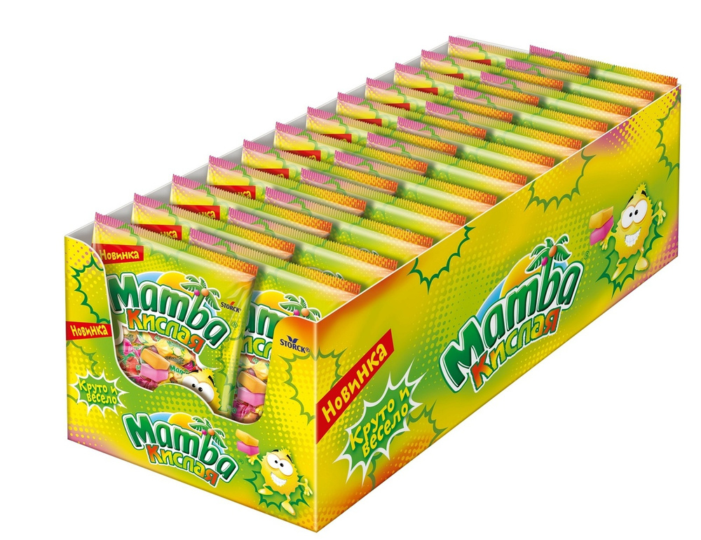 Жевательные конфеты Mamba, кислая, 24 шт по 70 г #1