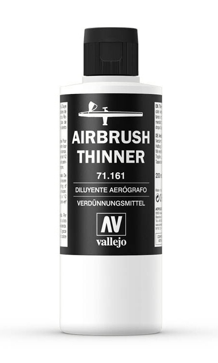  для акриловых красок Vallejo AIRBRUSH THINNER 200мл .