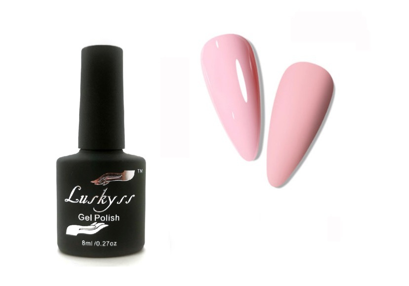 Luskyss гель-лак, UV, 8мл, L126, нежно-розовый #1