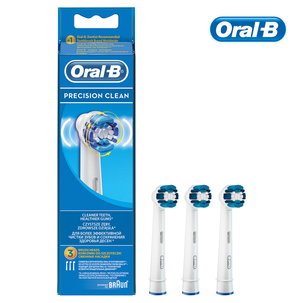 Насадки для электрических зубных щеток Oral-B Precision Clean для эффективной чистки, 2+1 шт. #1