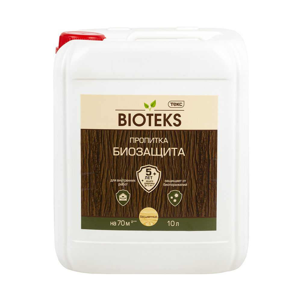 Пропитка для защиты древесины "Bioteks", для наружных, внутренних работ, от грибка, плесени и древесной #1