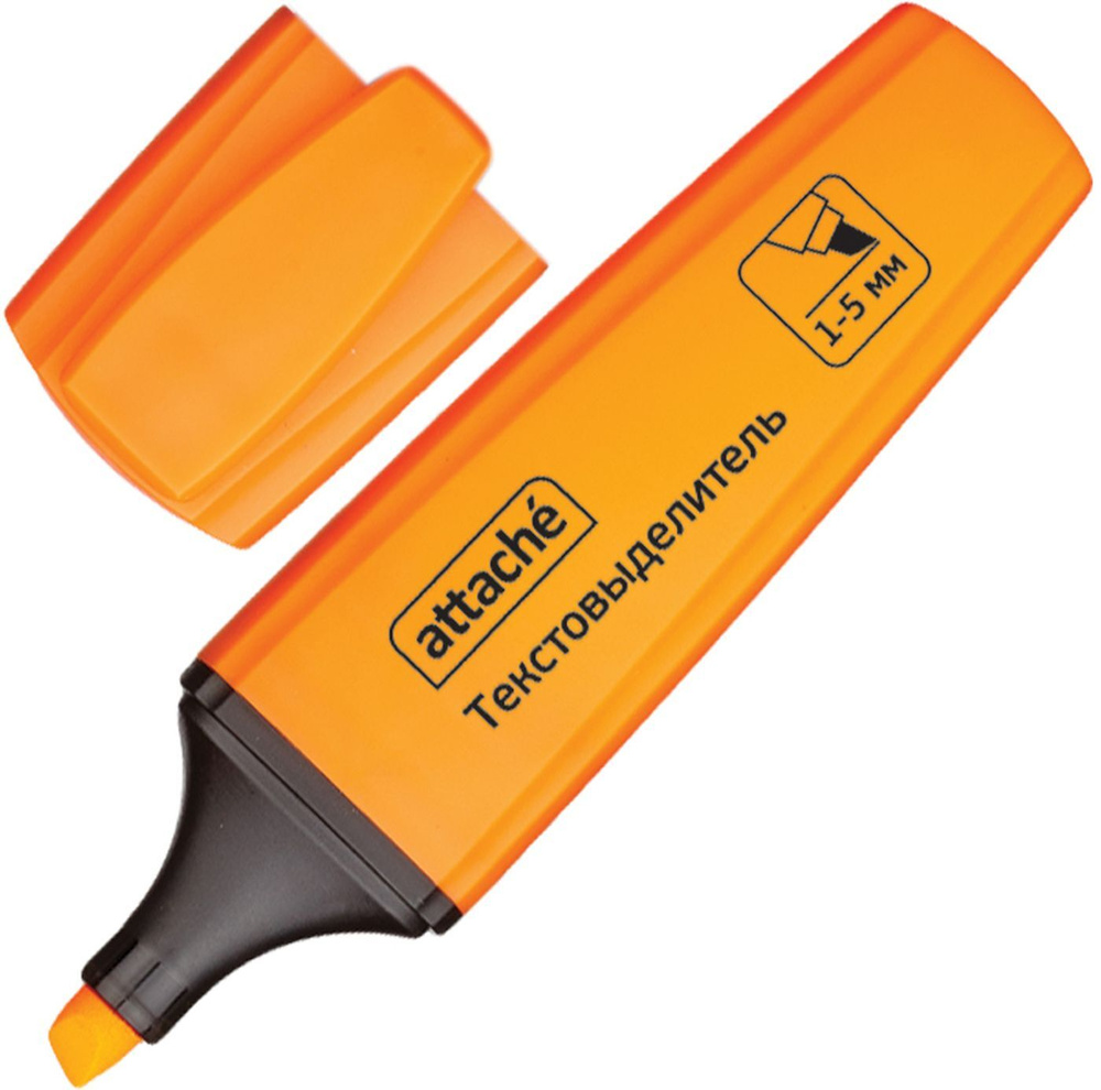 Текстовыделитель Attache Palette оранжевый (толщина линии 1-5 мм ...