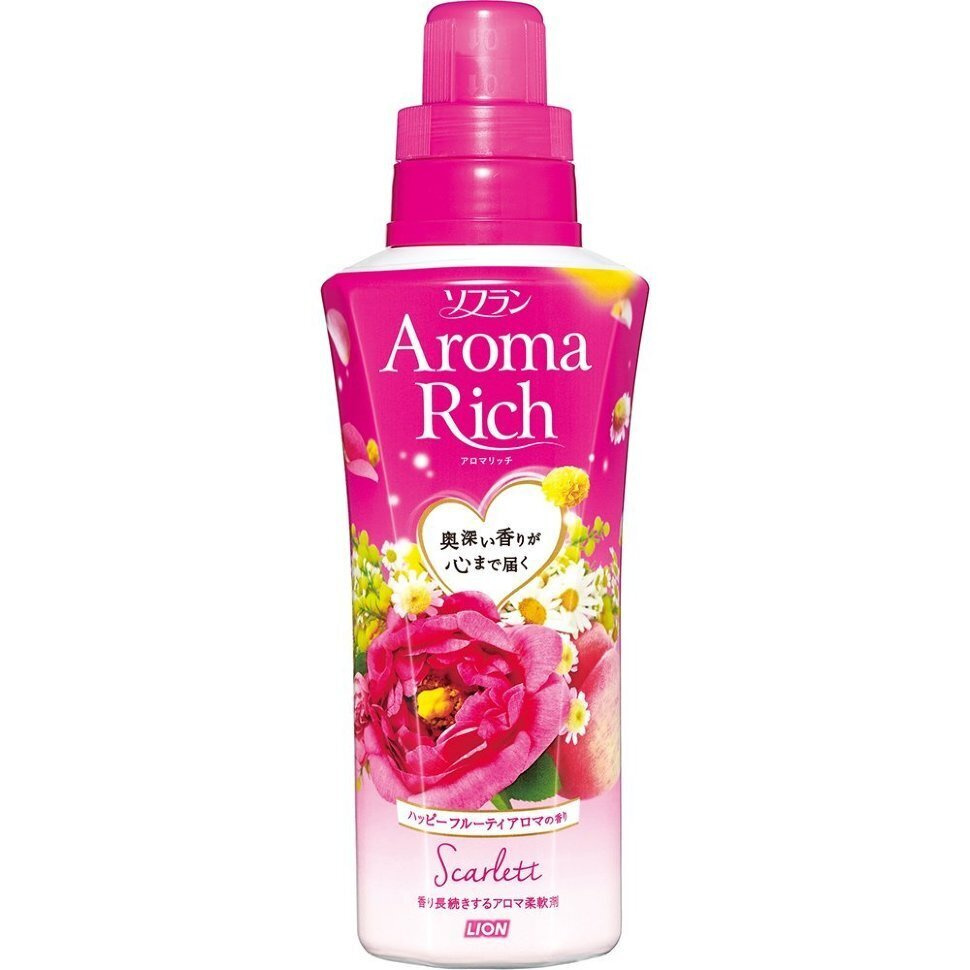 LION ЯПОНИЯ Кондиционер для белья АРОМАТ ЖЕНСКИЙ СКАРЛЕТТ Aroma Rich ...