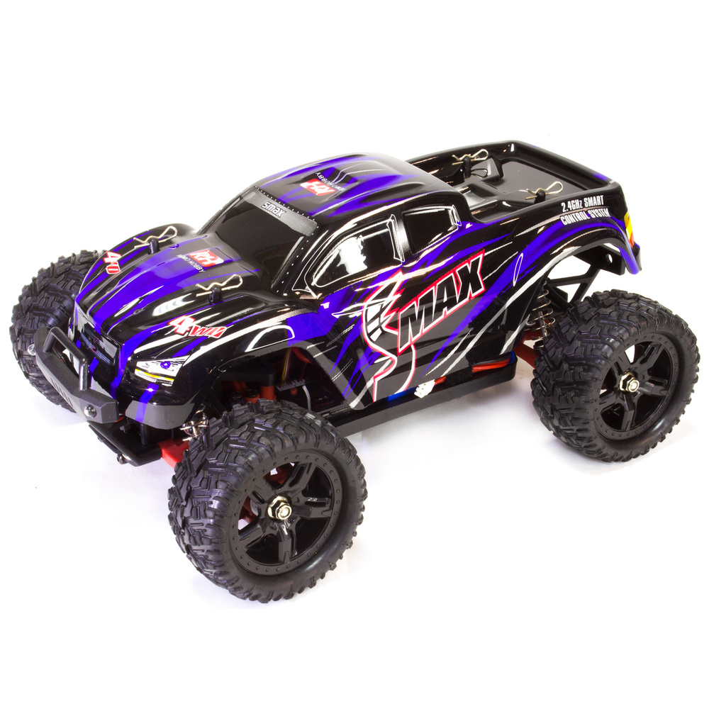 Радиоуправляемый монстр Remo Hobby SMAX UPGRADE 4WD масштаб 1:16 RTR -  RH1631UPG - Синий / детская машина на пульте управления