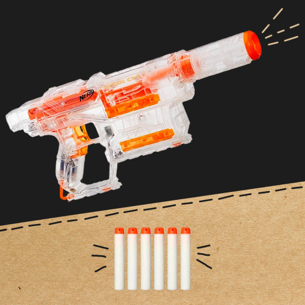 Бластер Нерф Модулус Шэдоу ( Nerf Modulus Shadow ) снайперская винтовка  игрушка, игрушечное оружие, пистолет детский, Шедоу