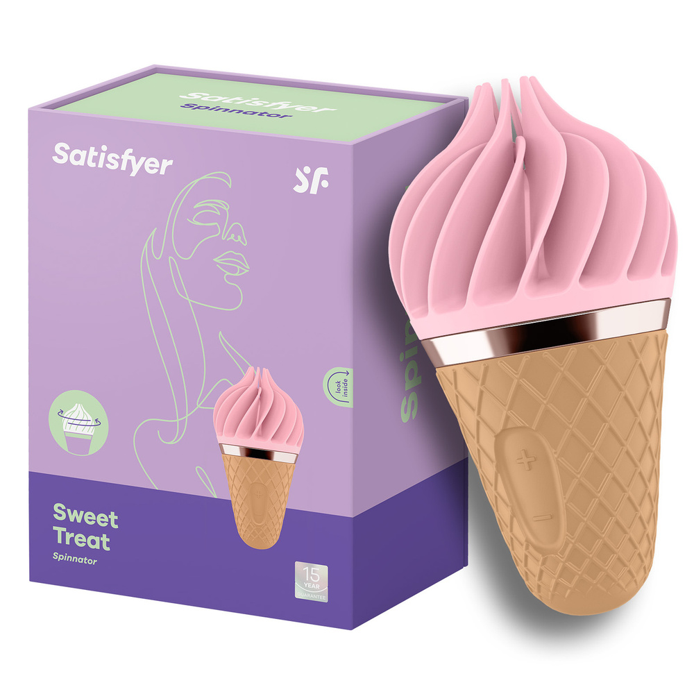 Мороженое Satisfyer Sweet Treat с лепестками для стимуляции эрогенных зон Сатисфаер  #1