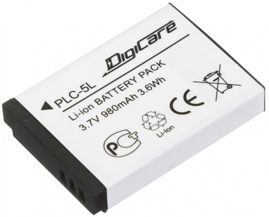 Аккумулятор для фотоаппарата DigiCare PLC-5L / NB-5L / PowerShot S110 #1