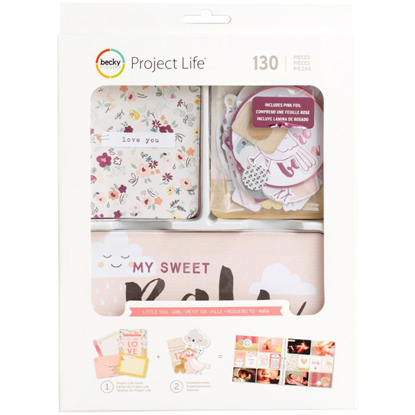 Набор карточек и украшений Value Kit Little You Girls для Project Life, American Crafts by Becky Higgins #1