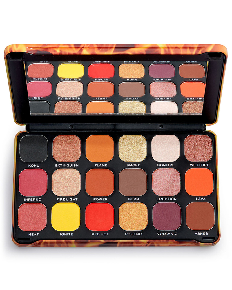 Makeup Revolution Тени для век FOREVER FLAWLESS Fire: большая палетка ...
