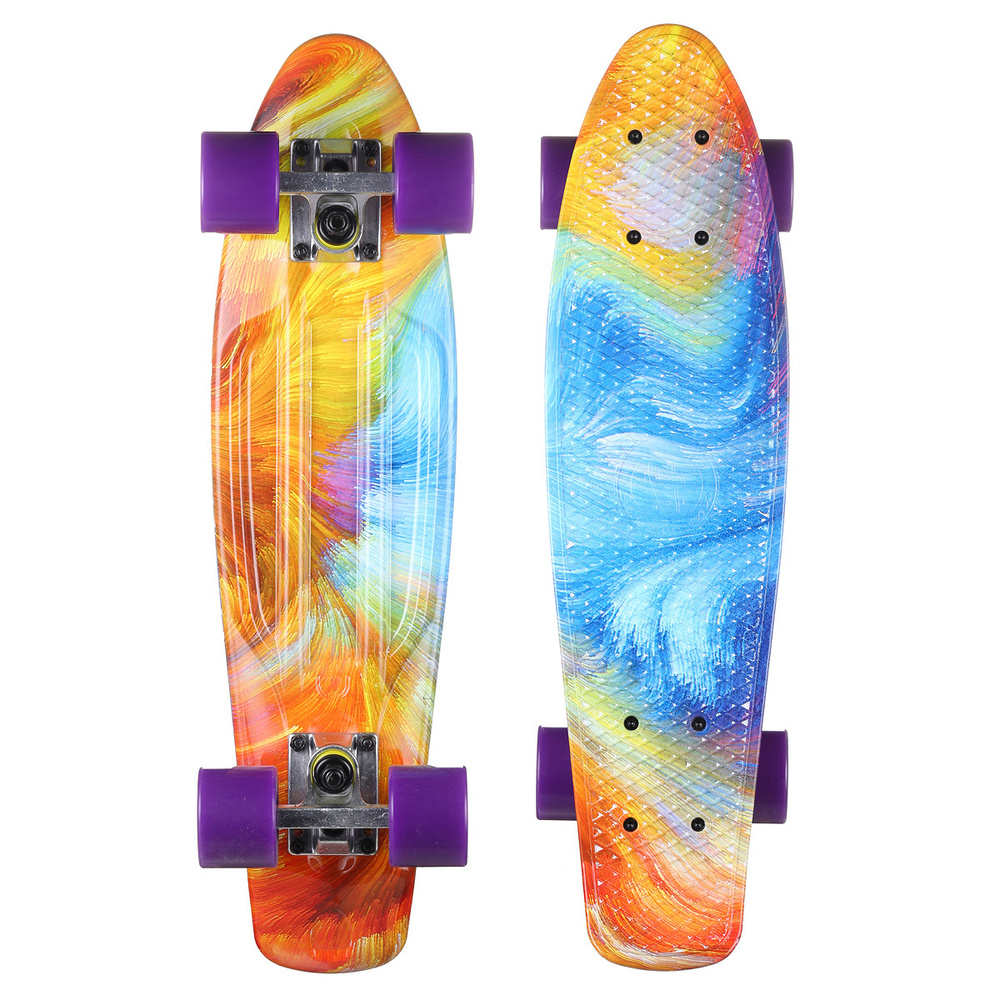 Пенни борд Fish Skateboards 22" Сияние/скейтборд/круизер/56 см #1