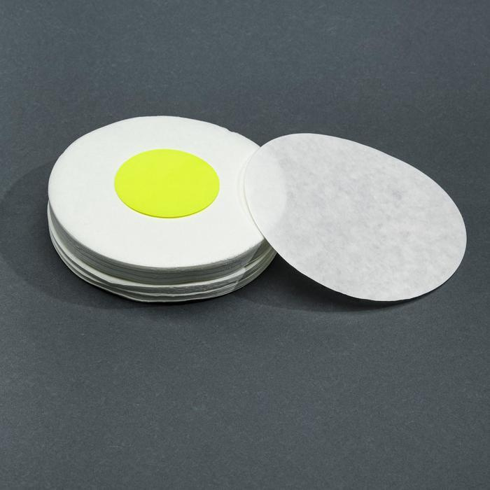 Фильтры диаметр 125 мм, жёлтая лента, марка ФОБ, очень быстрой фильтрации, 100 шт  #1