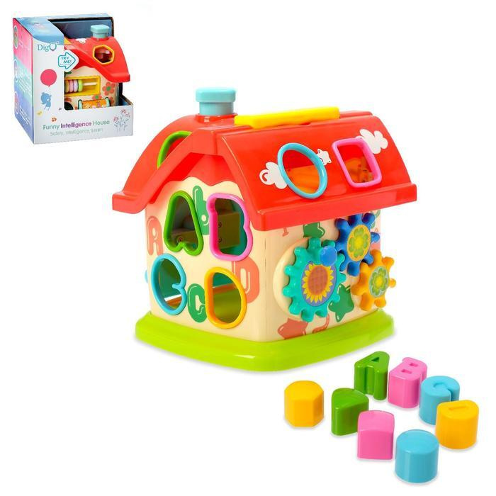 Развивающая игрушка Домик с сортером и подвижными элементами - купить с ...