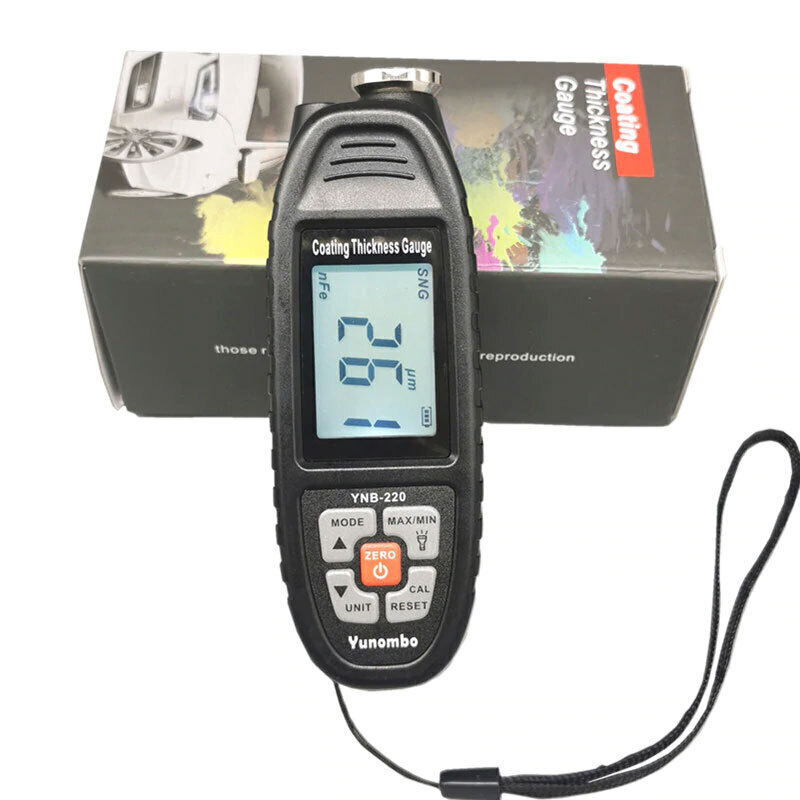 Толщиномер лакокрасочного покрытия YUNOMBO YNB-220 (металл, цинк Fe ...
