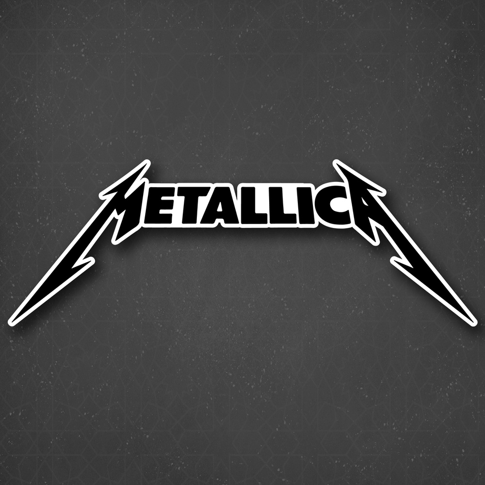Наклейка на авто "Metallica - Металлика" 24x8 см #1