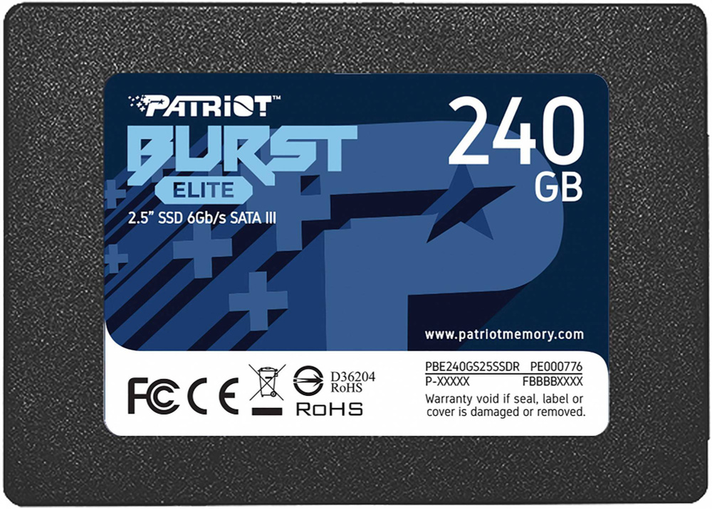 Patriot Memory 240 ГБ Внутренний SSD-диск Burst Elite (PBE240GS25SSDR) #1