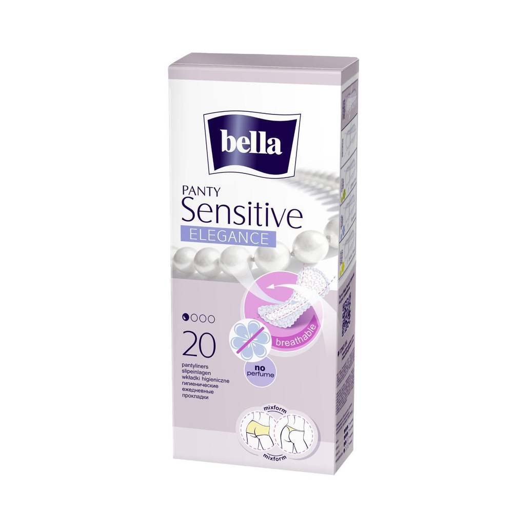 Прокладки ежедневные ультратонкие Bella Panty sensitive elegance по 20 шт  #1