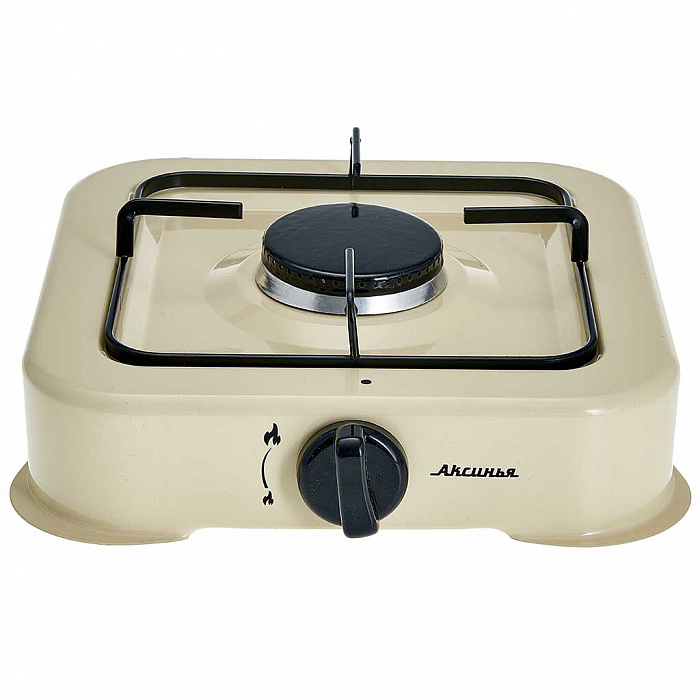 Аксинья Газовая настольная плита КС-105, бежевый - купить с доставкой ...