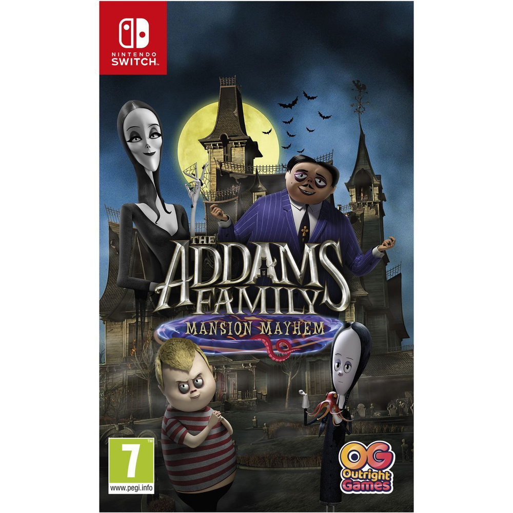 Игра Семейка Аддамс: Переполох в особняке (The Addams Family: Mansion  Mayhem) (Nintendo Switch, Русская версия) купить по низкой цене с доставкой  в интернет-магазине OZON (557879355)